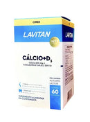 Lavitan Cálcio + Vitamina D3 Cimed 60 Comprimidos Saúde Óssea