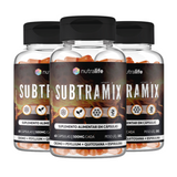 Subtramix Emagrecedor Natural Psyllium Espirulina Quitosana Cromo 60 Cápsulas 500mg