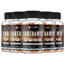 Subtramix Emagrecedor Natural Psyllium Espirulina Quitosana Cromo 60 Cápsulas 500mg