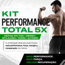 Combo Performance Total 5X — Glutamina + Creatina 100% Pura + Beta-Alanina + Arginina + Taurina