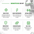 Combo Foco & Vitalidade 3X — Ginseng + Ginkgo Biloba + Ashwagandha
