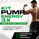Combo Pump & Energia 3X — Beta-Alanina + Arginina + Maltodextrina