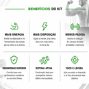 Combo Fitness 3X — Spirulina + L-Carnitina + Laranja Moro