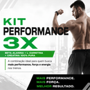 Combo Performance 3X — Beta-Alanina + L-Carnitina + Creatina 100% Pura