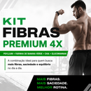 Combo Fibras Premium 4X — Psyllium + Farinha de Banana Verde + Chia + Glucomannan