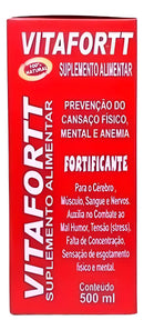 Vitafortt Suplemento Alimentar 500ml - Fortificante Para Cansaço Físico E Mental