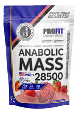 Anabolic Mass 28500 Profit Labs 3kg Sabor Morango - Explosão Calórica