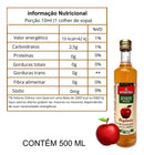 Vinagre de Maçã Orgânico Em Vidro 500ml - Detox E Perda De Peso