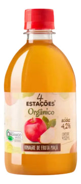 Vinagre de Maçã 4 Estações 450ml - 100% Orgânico E Natural