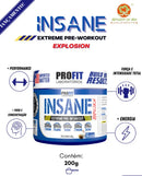 Insane Explosion Profit Labs 200g - Máxima Energia E Vasodilatação