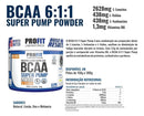 BCAA Em Pó 6:1:1 Profit 150g Natural - Máxima Concentração Leucina