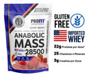 Anabolic Mass 28500 Profit Labs 3kg Sabor Morango - Explosão Calórica