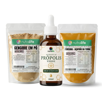 500g cada + Própolis 60ml