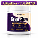 CreaGlow Nutralife 300g Creatina + Colágeno em Pó Sabor Neutro Sem Açúcares e Sem Glúten